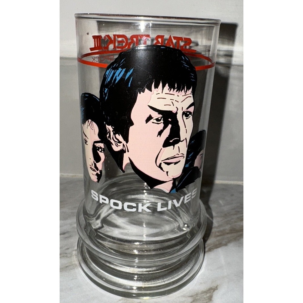 Spock Lives Star Trek III The‎ Search For Spock Glass Taco Bell 1984